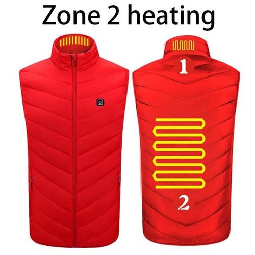 couleur ZONE 2CHAUFFAGE taille XXL Veste chauffante intelligente pour homme et femme, veste thermique USB, costume de chasse, Ski, à la mode, hiver