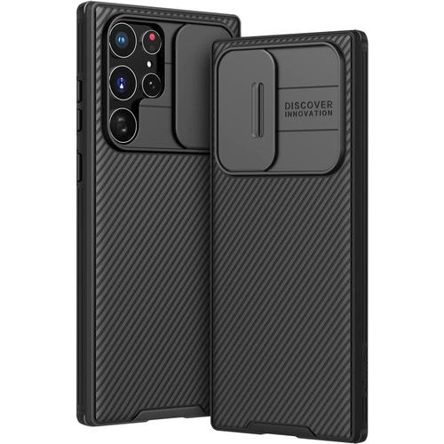 Coque Compatible Avec Samsung S22 Ultra 5g, Coque S22 Ultra 5g Protection De La Caméra En Pc Dur Coque Pour Samsung Galaxy S22 Ultra 5g 6,8 Pouces - Noir