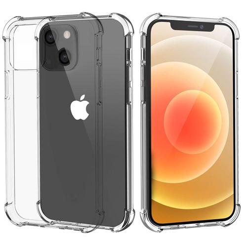 Coque Antichoc Pour Iphone 13 Mini (5,4") Protection Silicone Souple Transparent [Phonillico]