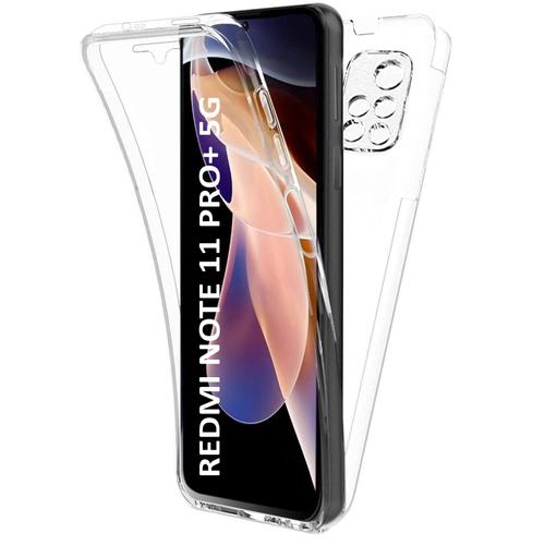 Coque Pour Xiaomi Redmi Note 11 Pro+ 5g - Redmi Note 11 Pro Plus 5g - Housse Etui 360 Integrale Transparent 2 Parties Avant Arriere Emboitable [Phonillico]