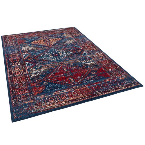 Pergamon Pop-Vintage - Tapis De Designer Orient - Bordure Bleu 80x150 Cm