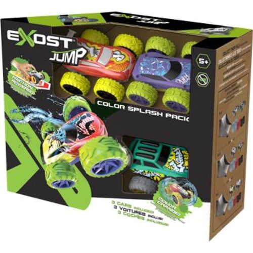 3 Petites Voitures À Friction Exost Jump - Pack Trio Multicolore