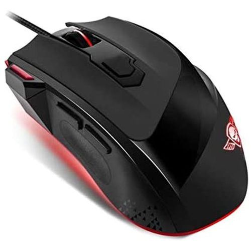 Suza Spirit Of Gamer Pro-M3 - Souris - optique - 7 boutons - filaire - USB - noir, rouge - Pour la vente au détail