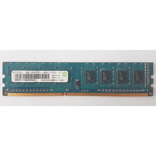 Ramaxel 4GB DDR3 1Rx8 PC3L-12800U-11-12-A1 HF RMR5030MN68F9F - 1600