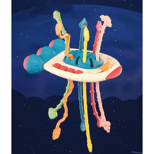 Jouet Montessori Pour Bébé, Jouet Sensoriel Jeux De Corde À Tirer Jouets À Cordes En Silicone Jouets D'activité En Silicone Motricité Fine,Cadeaux Pour 1 2 Ans Garcon Fille