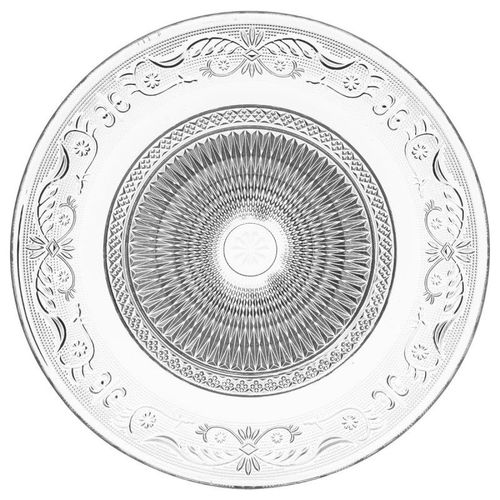 Lot De 6 Assiettes Plates "Renaissance" 29cm Transparent