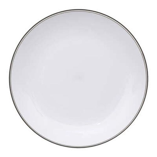 Lot De 6 Assiettes Plates "Square" 25cm Charbon