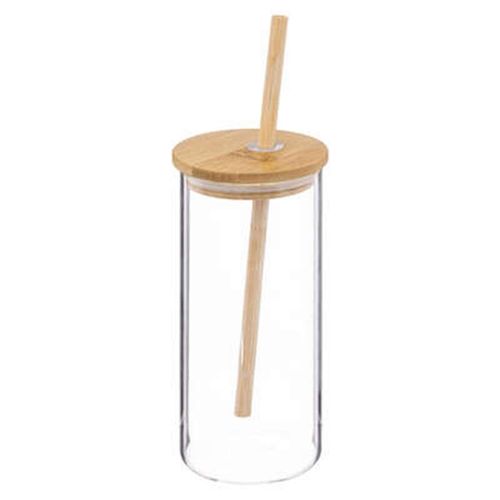 Chope & Paille En Verre "Palm" 40cl Transparent