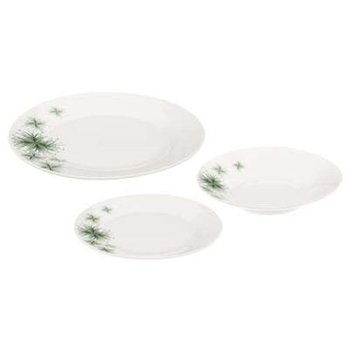Service De Table 18 Pièces "Bengal" 26cm Blanc