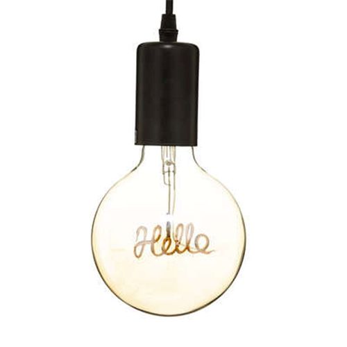 Ampoule E27 Led Suspension "Hello" 17cm Ambre