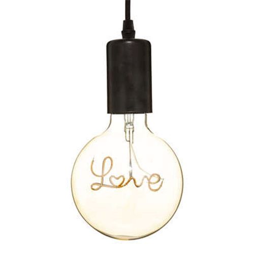 Ampoule E27 Led Suspension "Love" 17cm Ambre