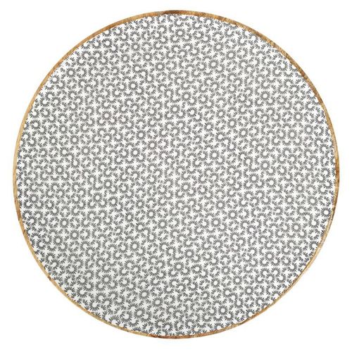 Paris Prix - Dessous D'assiette "Géométrique" 35cm Naturel