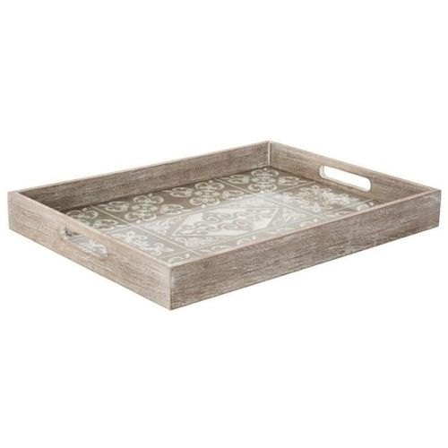 Plateau De Service À Motifs "Eté" 40cm Naturel