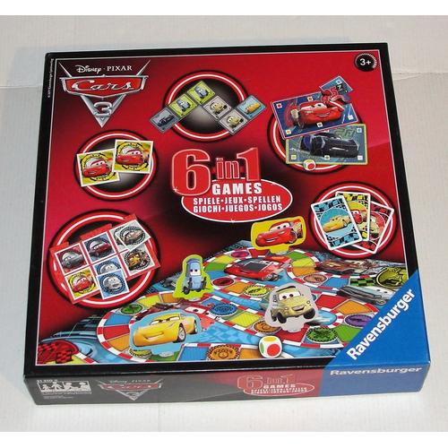 6 In 1 Games Cars 3 Fr Disney - Jeu De Societe Ravensburger 2017