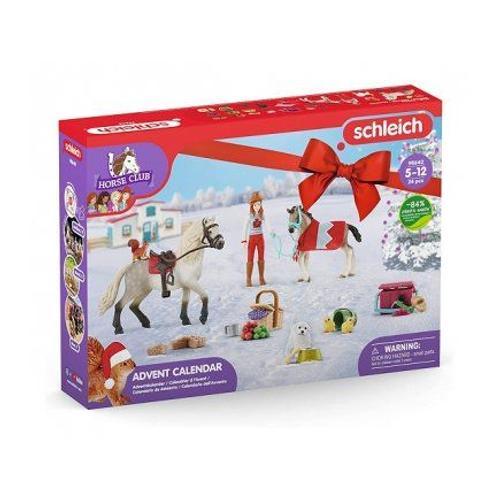 Calendrier De L'avent Noel Equestre Chevaux Schleich Horse Club Equitation - Figurines Animaux Et Accessoires - Set Jouets Et Carte Offerte