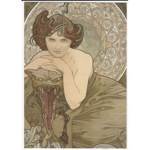 Carte Postale Alphonse Mucha Art Nouveau