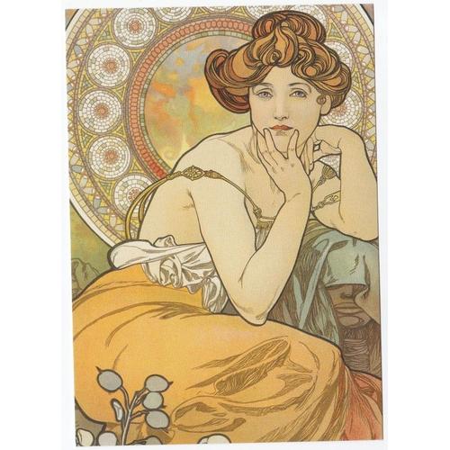 Carte Postale Alphonse Mucha Art Nouveau