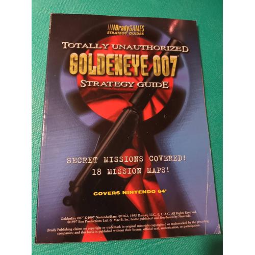 Goldeneye James Bond 007 Guide Officiel Official Nintendo 64 N64