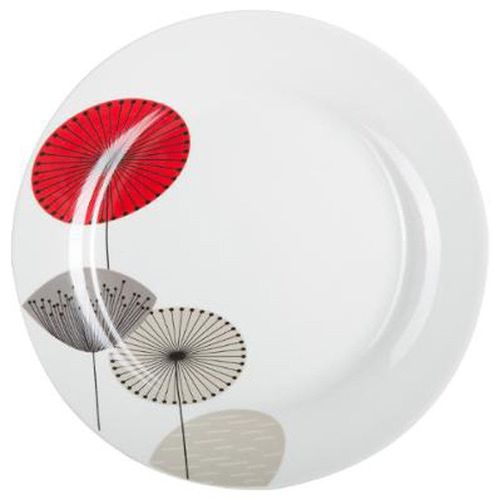 Lot De 6 Assiettes Plates "Osara" 27cm Blanc