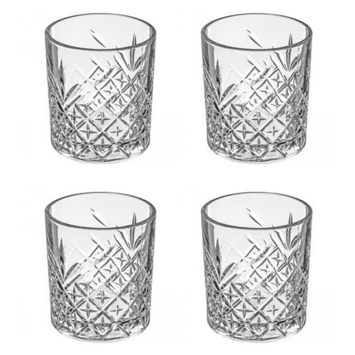 Lot De 4 Verres Whisky "Timeless" 34cl Transparent