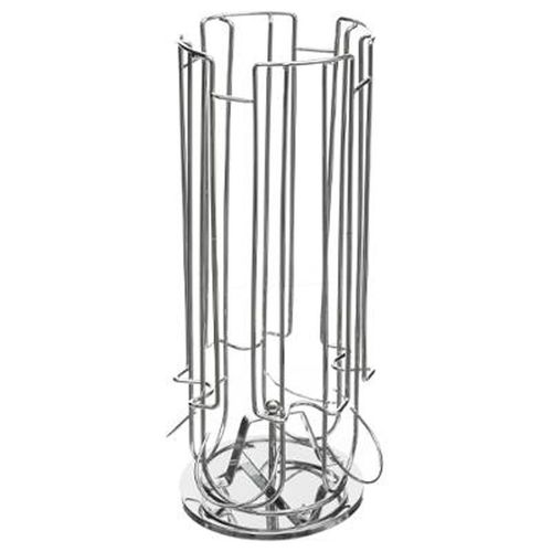 Porte 24 Capsules Rotatif "Coffee" 31cm Argent
