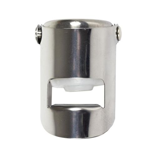 Paris Prix - Bouchon De Vin Inox "Effervescent" 5cm Argent