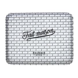 Paris Prix - Plateau De Service "Brooklyn" 26cm Noir & Blanc