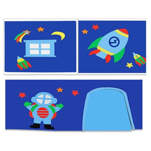 Tente Textile Pour Lit "Pino Astronaute Ii" Bleu