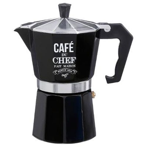 Cafetière En Métal "Italienne" 18cm Noir
