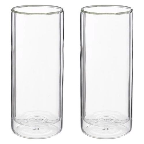 Lot De 2 Mugs Double Paroi "Cleo" 35cl Transparent