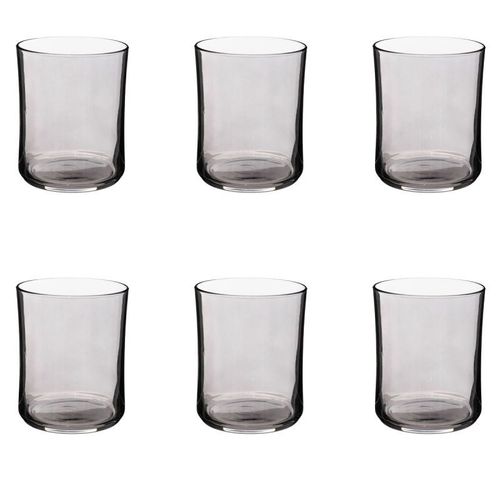 Lot De 6 Verres À Eau "Origines" 35cl Gris