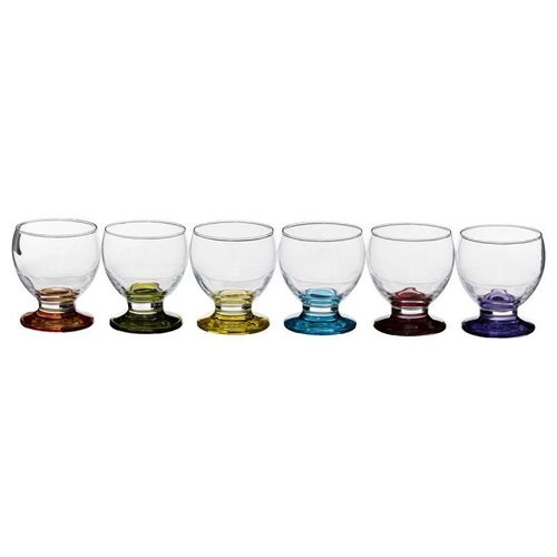 Lot De 6 Verres À Vin "Tino" 28cl Multicolore