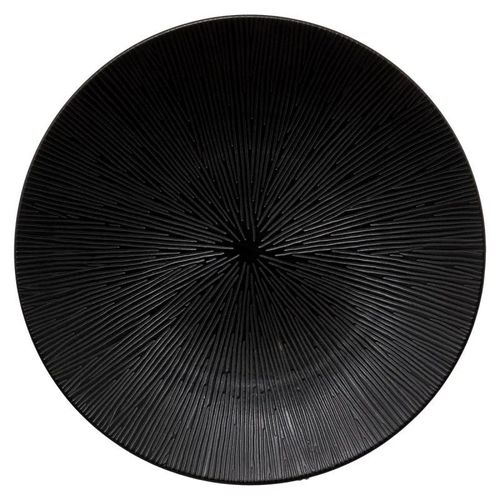 Lot De 6 Assiettes Plates "Atelier" 27cm Noir