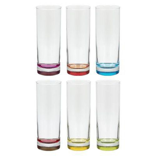 Lot De 6 Verres À Eau "Colori" 16cm Multicolore
