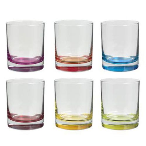 Lot De 6 Verres À Eau "Colori" 9cm Multicolore