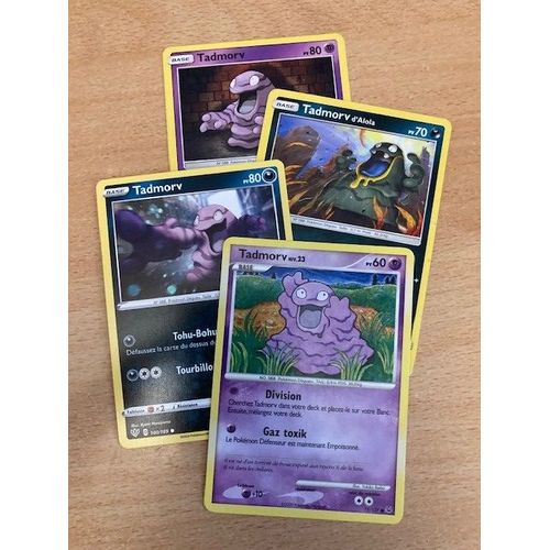 (2466) 3x Tadmorv + Tadmorv D'alola (Pokemon)