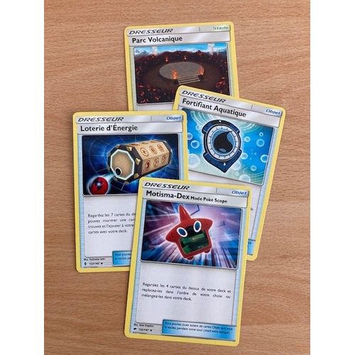 (2534) Parc Volcanique + Fortifiant Aquatique + Loterie D'énergie + Motisma Dex (Pokemon)