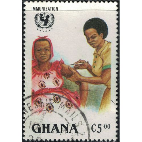 Ghana 1988 Oblitéré Used Vaccination Infirmière Immunisant Une Femme Y&t Gh 948 Su