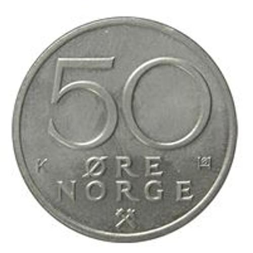 Pièce 50 Ore Norvège - 1992