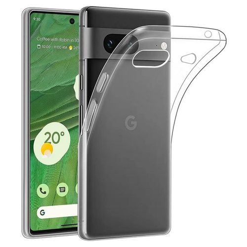 Coque Pour Google Pixel 7 5g - Housse Etui Silicone Gel Fine + Verre Trempe - Transparent Tpu
