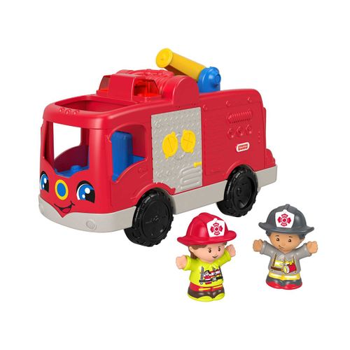 Fisher-Price - Jouet Camion De Pompier Little People - Jouet D'éveil Et Développement De L'imagination - 12 Mois Et +