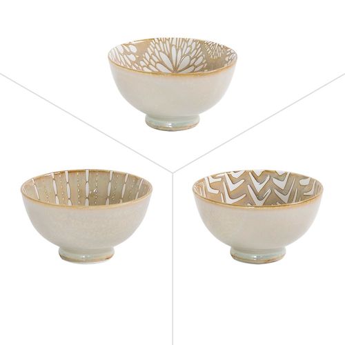 Coupelle Penjab Beige 11,5 Cm (Lot De 6)