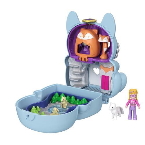 Polly Pocket Coffret Transformable Renard Des Neiges Mini Poupée-Mattel