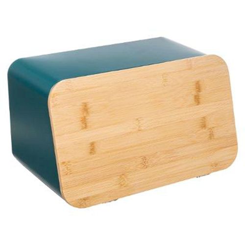 Boîte À Pain & Planche "Modern" 37cm Pétrole