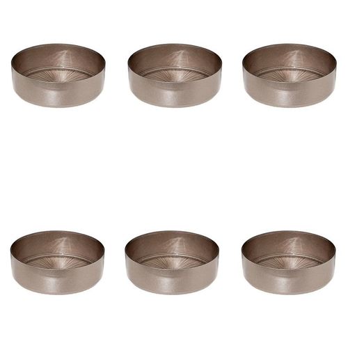 Lot De 6 Coupelles En Verre "Astra" 15cm Champagne
