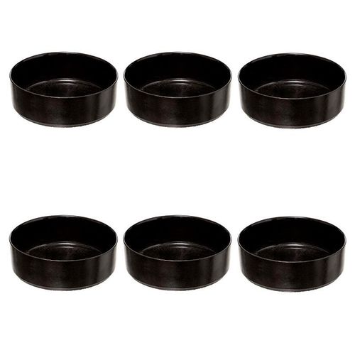 Lot De 6 Coupelles En Verre "Astra" 15cm Noir