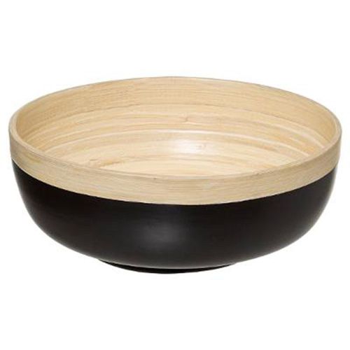 Saladier Rond Bambou "Modern" 20cm Charbon