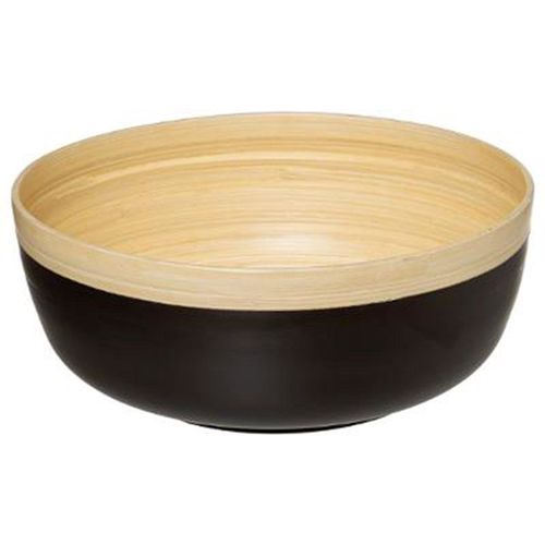 Saladier Rond Bambou "Modern" 30cm Charbon