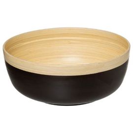 Saladier Rond Bambou "Modern" 30cm Charbon