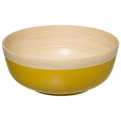 Saladier Rond Bambou "Modern" 30cm Moutarde
